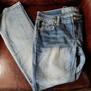 Hydraulic Bailey Slim Bootcut Distressed Studded Pockets Jeans Size 9/10